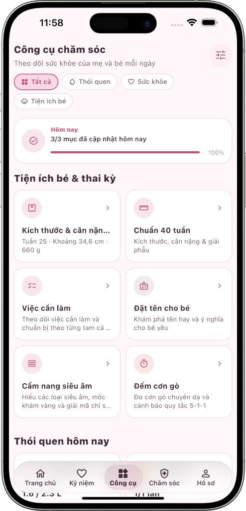 Đếm cử động thai và cơn gò